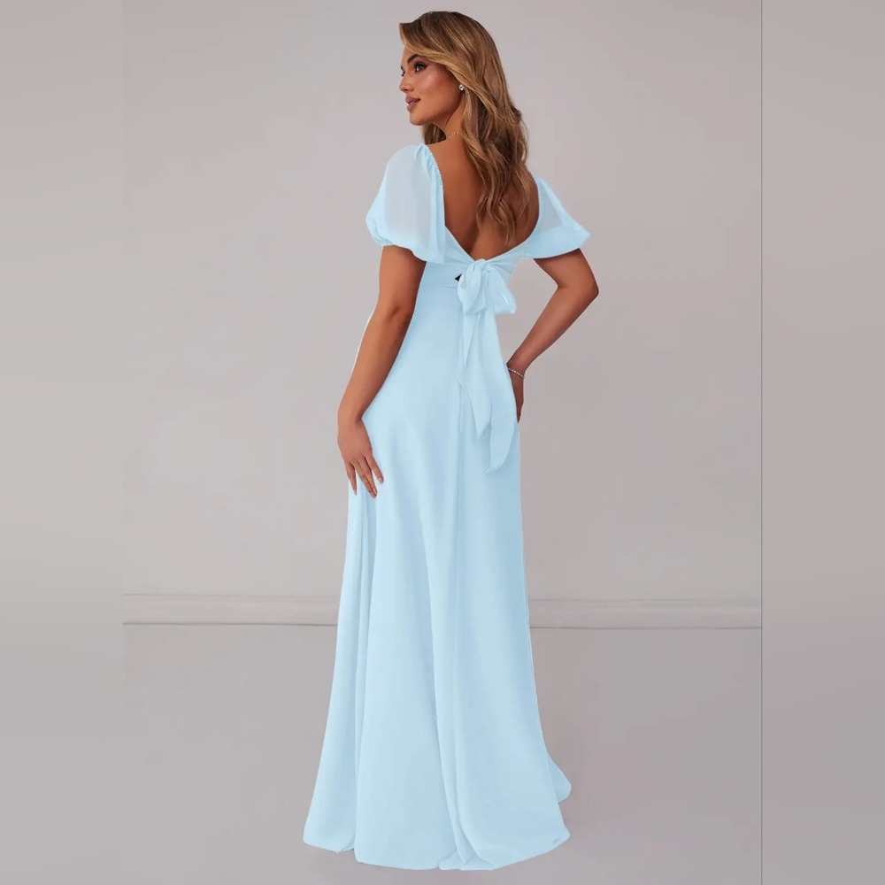 Sky Blue Bridesmaid Dress
